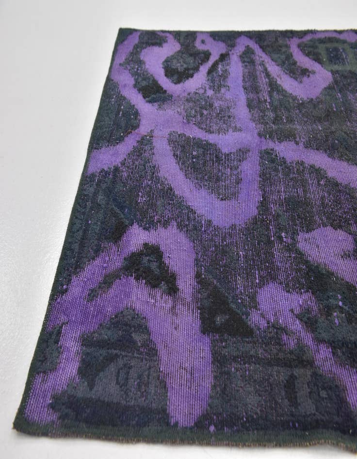 Detail image of 3' 2 x 6' 7  Hand Knotted Ultra Vintage Persian Wool Runner Rug