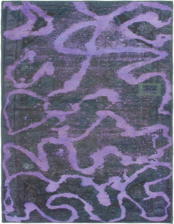 Detail image of 3' 2 x 6' 7 Hand Knotted Ultra Vintage Persian Wool Runner Rug