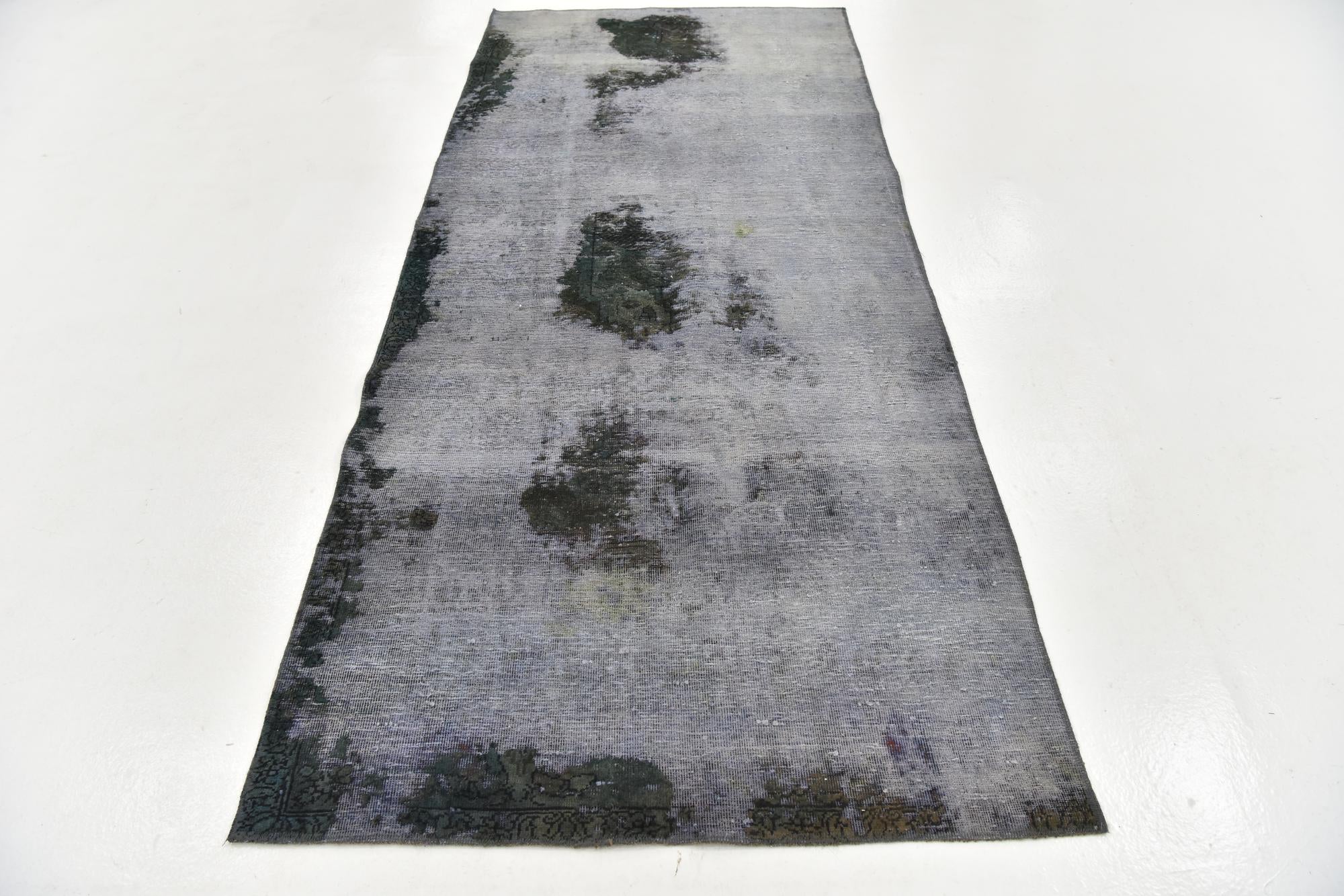 4' x 9' Hand Knotted Ultra Vintage Persian Wool Runner Rug