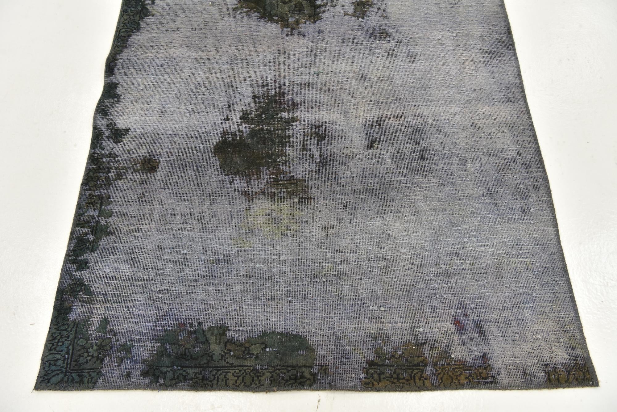 4' x 9' Hand Knotted Ultra Vintage Persian Wool Runner Rug