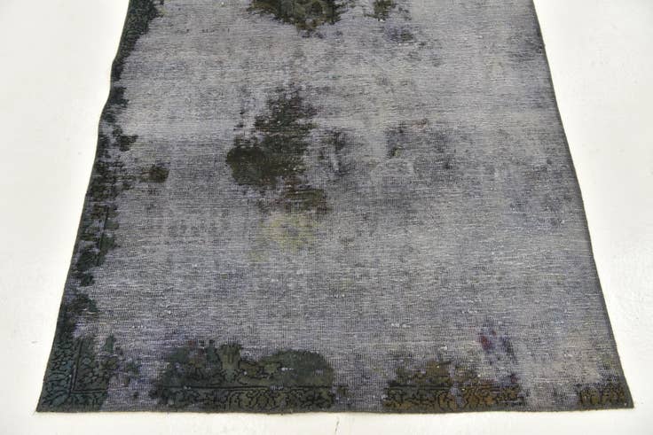 Detail image of 120cm x 275cm anudado a mano Ultra Vintage Alfombra Persa Lana Pasillera