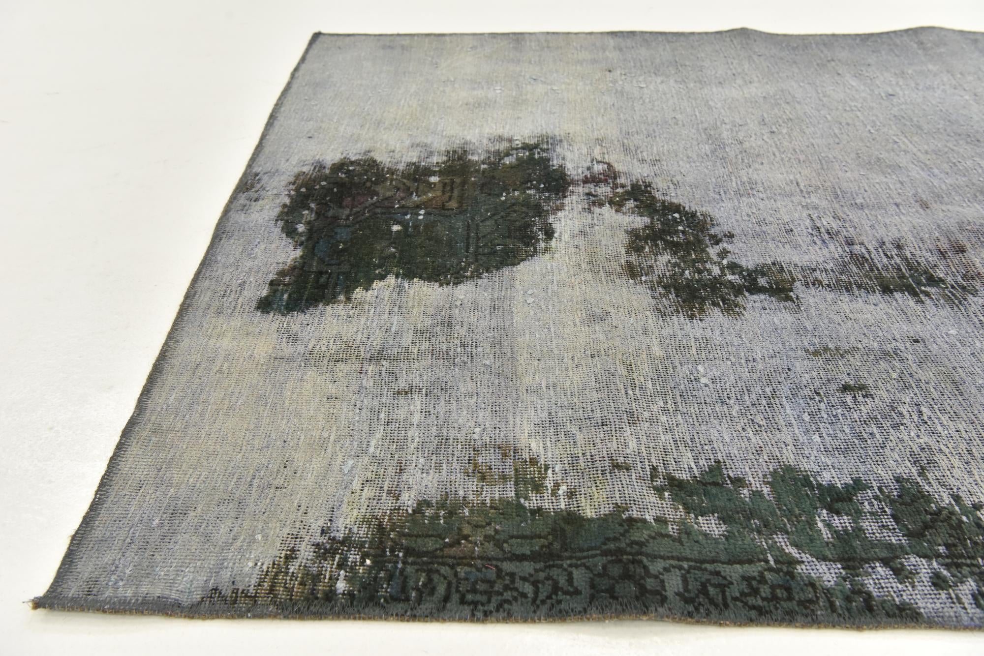 4' x 9' Hand Knotted Ultra Vintage Persian Wool Runner Rug