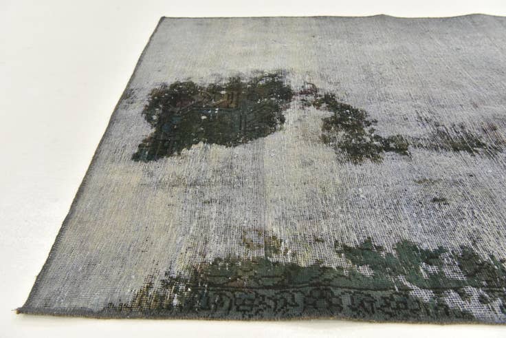 Detail image of 120cm x 275cm anudado a mano Ultra Vintage Alfombra Persa Lana Pasillera