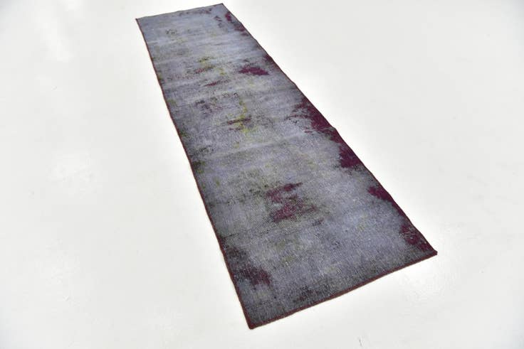 Detail image of 2' 8 x 9' 6 Hand Knotted Ultra Vintage Persian Wool Runner Rug