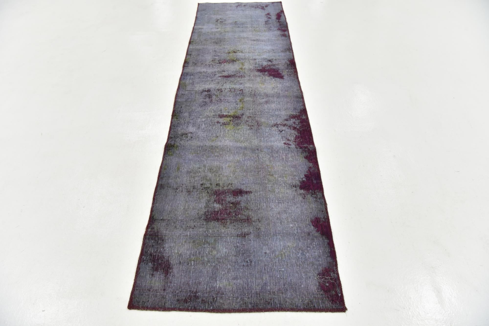 2' 8 x 9' 6 Hand Knotted Ultra Vintage Persian Wool Runner Rug