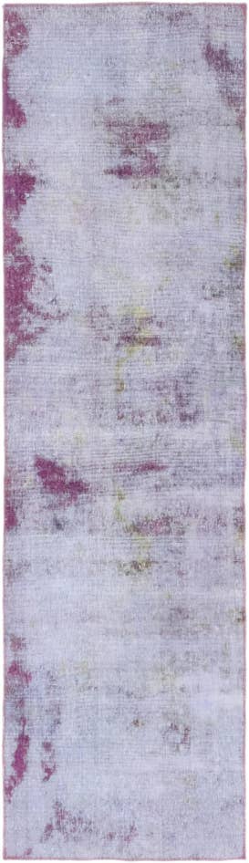 Detail image of 2' 8 x 9' 6 Hand Knotted Ultra Vintage Persian Wool Runner Rug