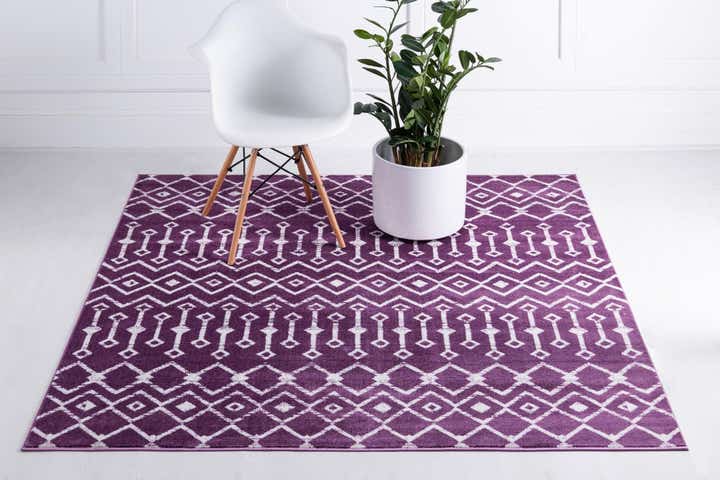 7' 10 x 7' 10 Kasbah Trellis Square Rug