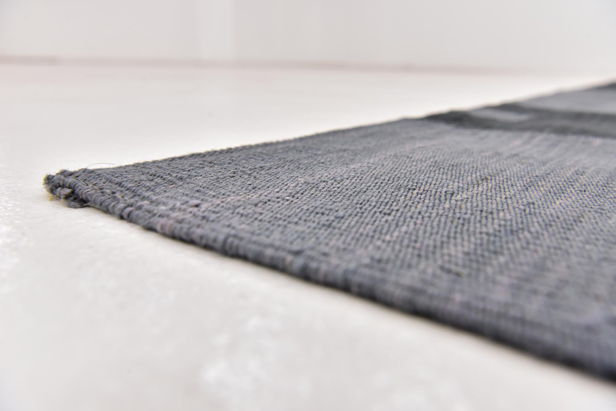 5' 2 x 6' 4 Hand Woven Kilim Modern Wool Square Rug