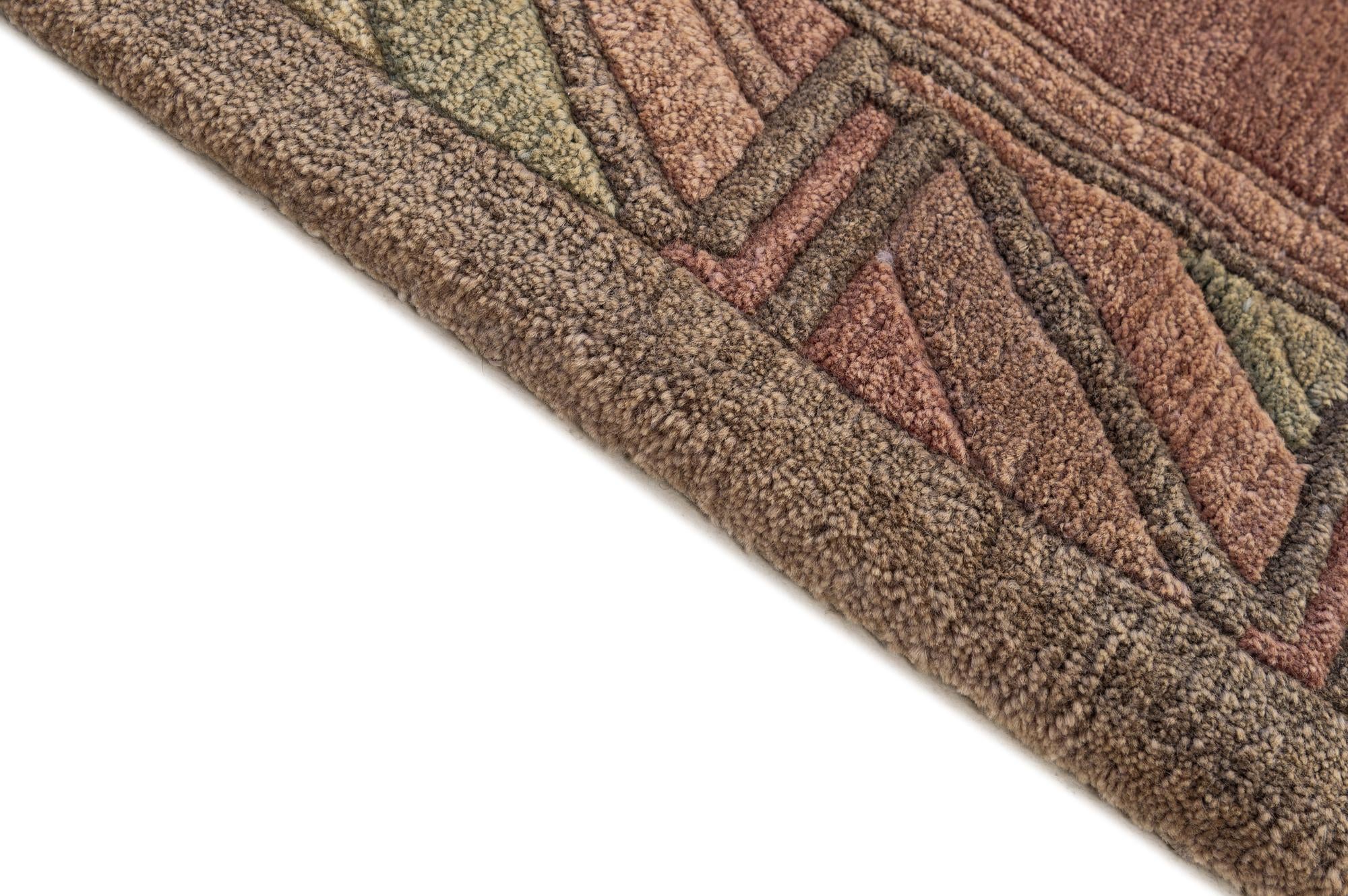 7' 6 x 8' 2 Hand Knotted Nepal Wool Square Rug