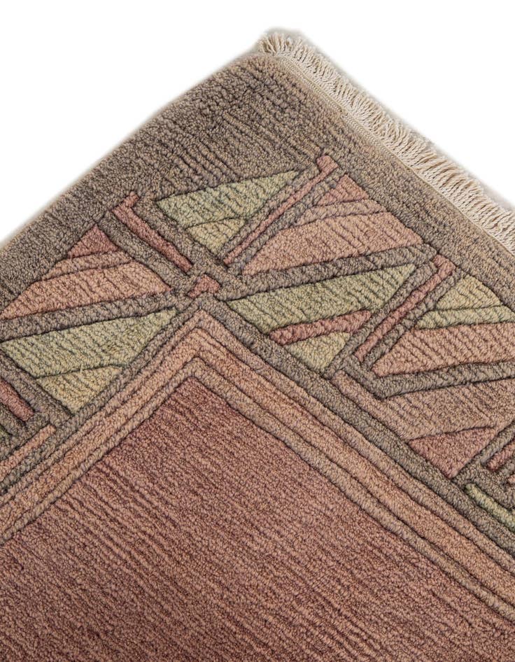 Detail image of 7' 6 x 8' 2  Hand Knotted Nepal Wool Square Rug