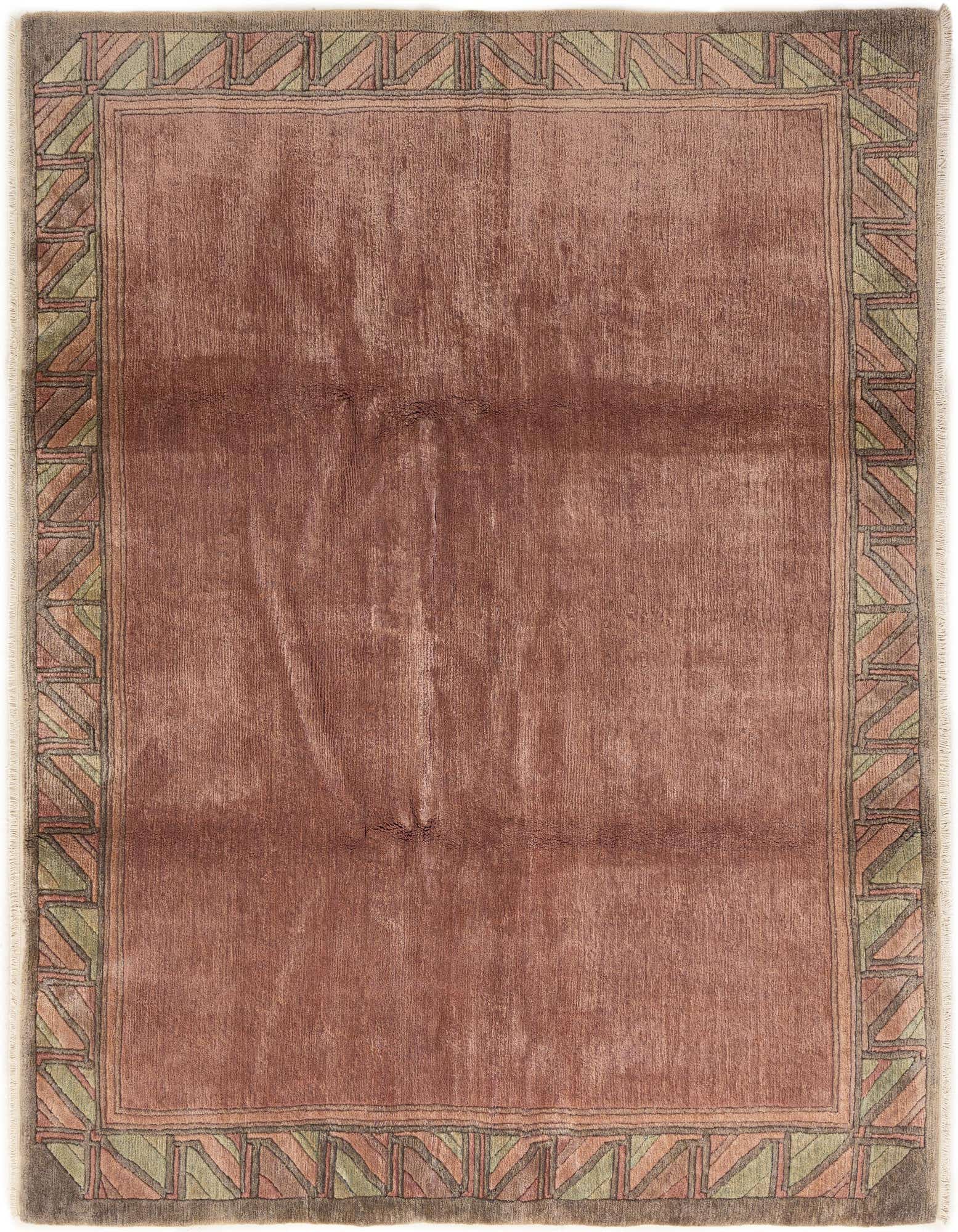 7' 6 x 8' 2 Hand Knotted Nepal Wool Square Rug