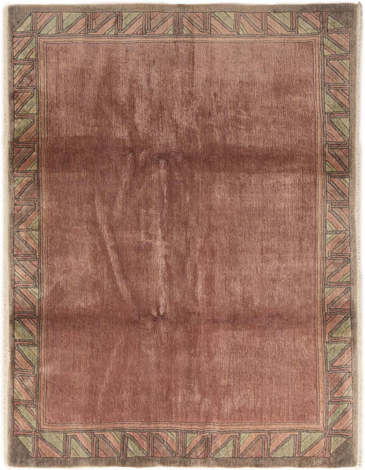 Detail image of 7' 6 x 8' 2 Hand Knotted Nepal Wool Square Rug