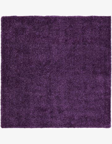 6' x 6' Solid Frieze Square Rug