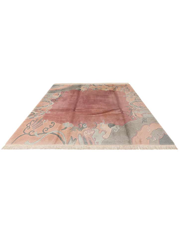6' 7 x 6' 7 Hand Knotted Tibet Wool Square Rug
