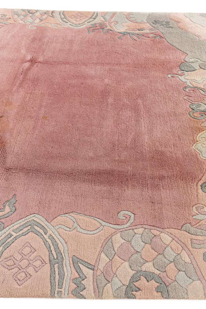 6' 7 x 6' 7 Hand Knotted Tibet Wool Square Rug