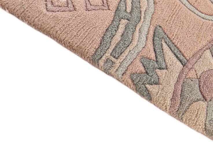 Detail image of 6' 7 x 6' 7 Hand Knotted Tibet Wool Square Rug