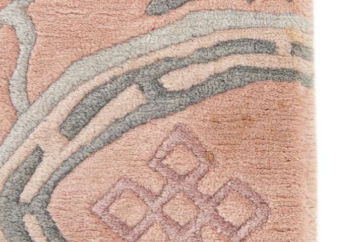 6' 7 x 6' 7 Hand Knotted Tibet Wool Square Rug