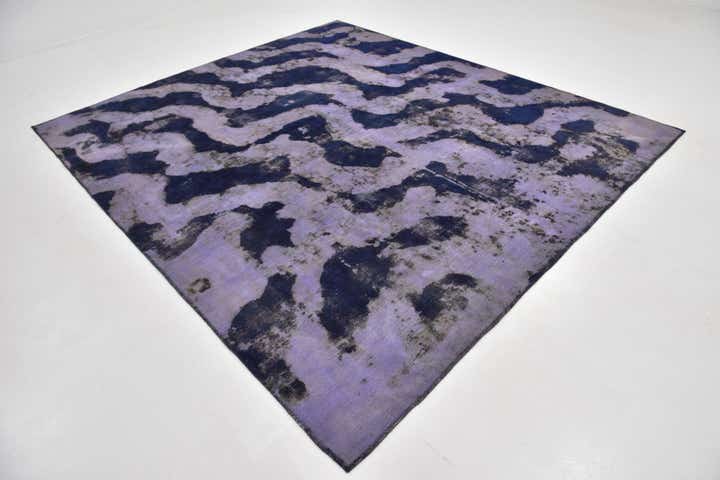 8' 2 x 9' 4 Hand Knotted Ultra Vintage Persian Wool Square Rug