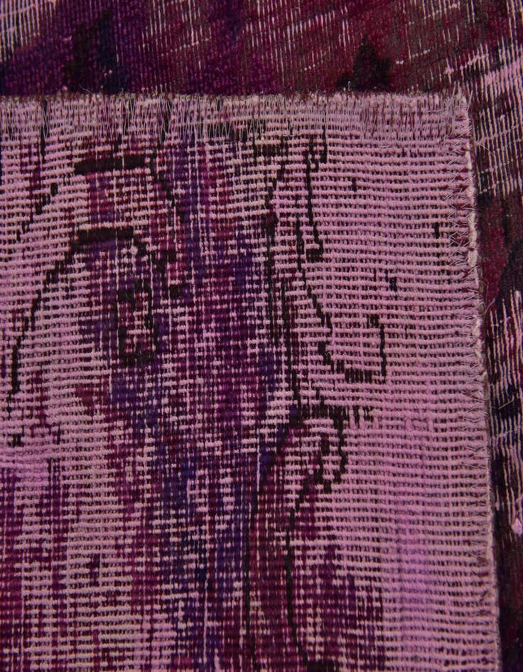 Detail image of 5' x 5' 2  Hand Knotted Ultra Vintage Persian Wool Square Rug