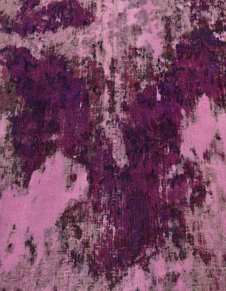 Detail image of 5' x 5' 2  Hand Knotted Ultra Vintage Persian Wool Square Rug