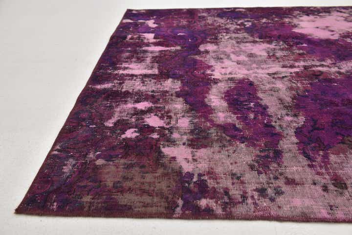 5' x 5' 2 Hand Knotted Ultra Vintage Persian Wool Square Rug