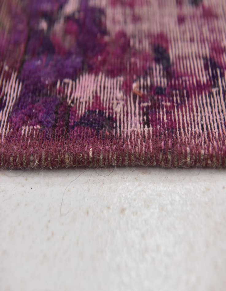 Detail image of 5' x 5' 2  Hand Knotted Ultra Vintage Persian Wool Square Rug