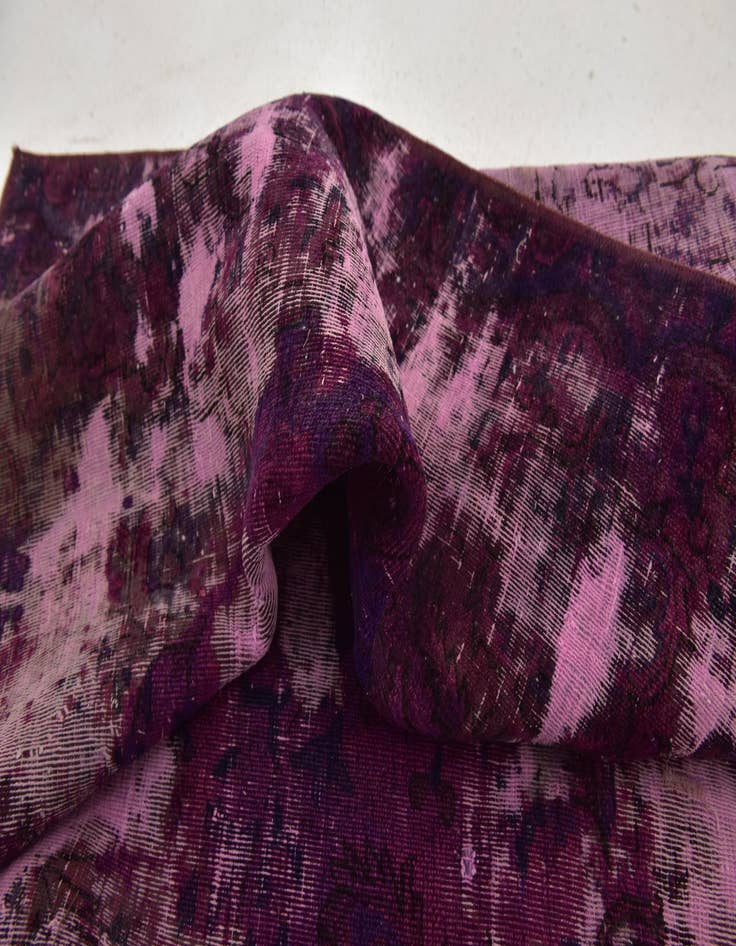 Detail image of 5' x 5' 2  Hand Knotted Ultra Vintage Persian Wool Square Rug