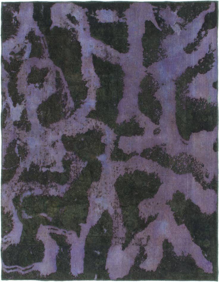 Detail image of 6' x 6' 8 Hand Knotted Ultra Vintage Persian Wool Square Rug