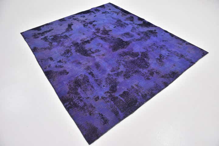 6' 4 x 7' 4 Hand Knotted Ultra Vintage Persian Wool Square Rug