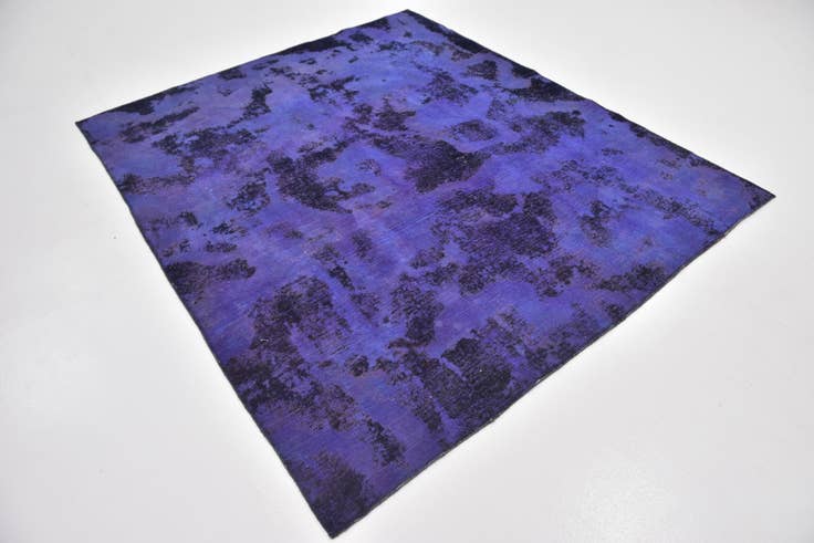 Detail image of 6' 4 x 7' 4 Hand Knotted Ultra Vintage Persian Wool Square Rug