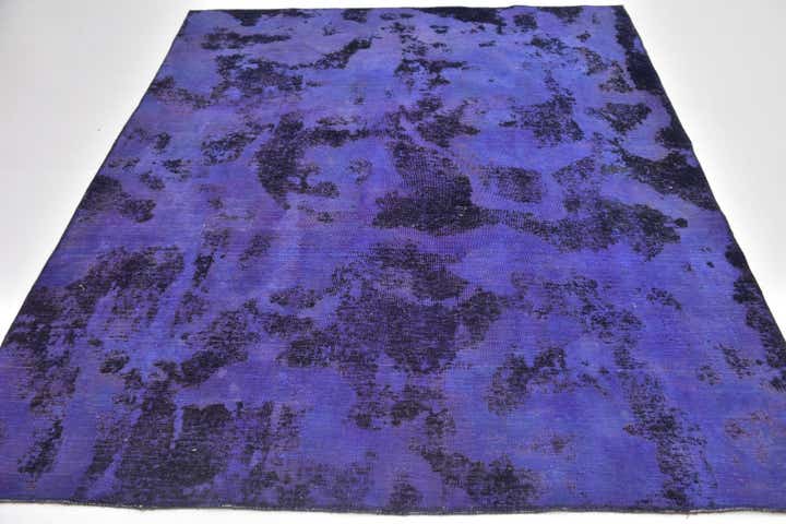6' 4 x 7' 4 Hand Knotted Ultra Vintage Persian Wool Square Rug