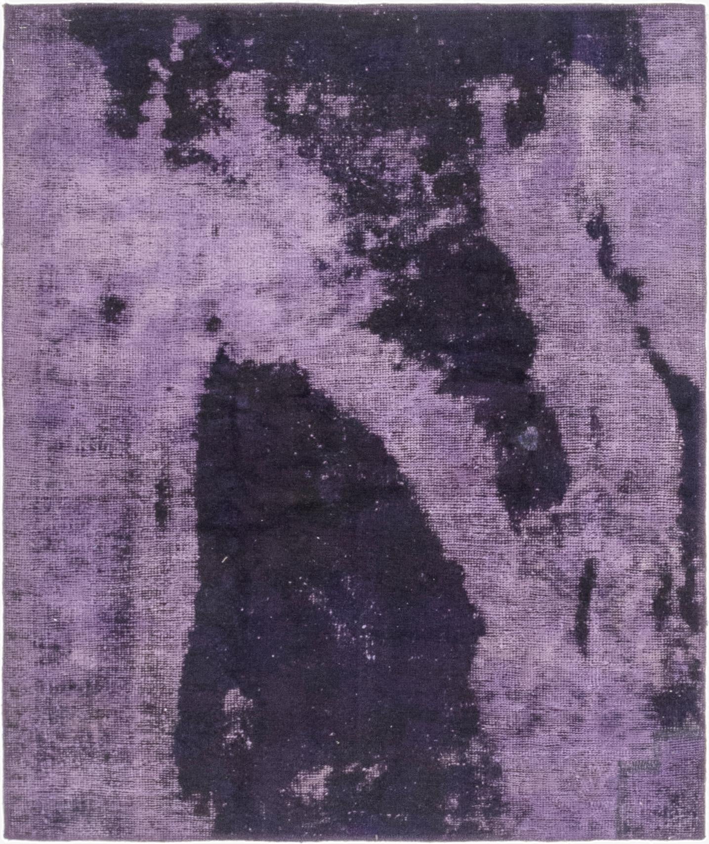 4' 2 x 5'  Hand Knotted Ultra Vintage Persian Wool Square Rug