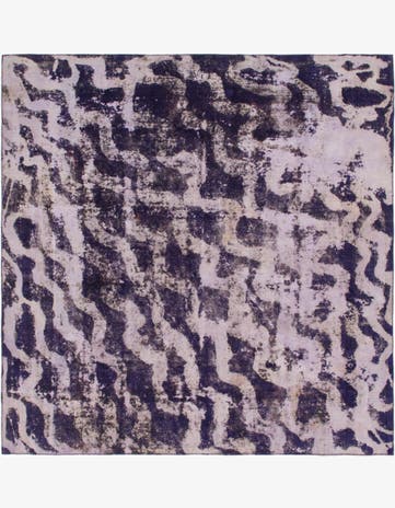 10' 5 x 10' 10 Hand Knotted Ultra Vintage Persian Wool Square Rug