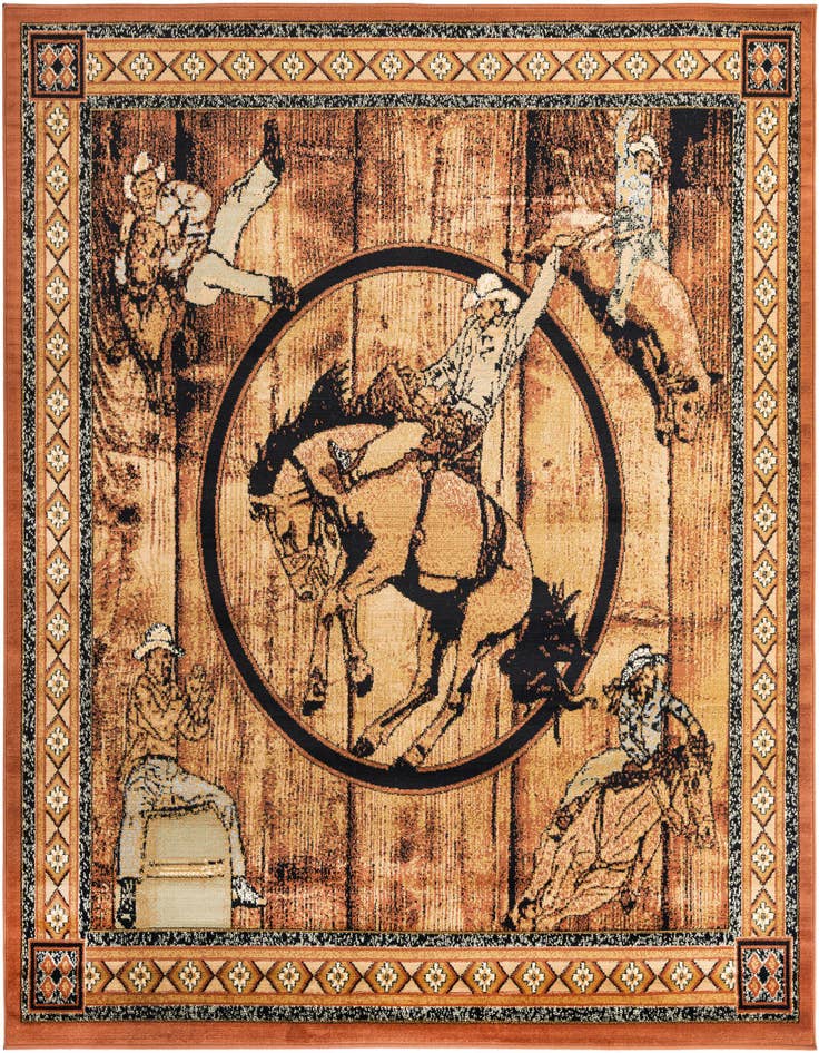Detail image of 7' 10 x 7' 10 Pioneer Square Rug