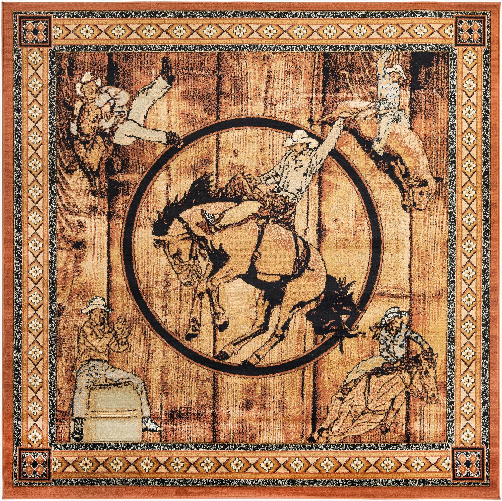 7' 10 x 7' 10 Pioneer Square Rug