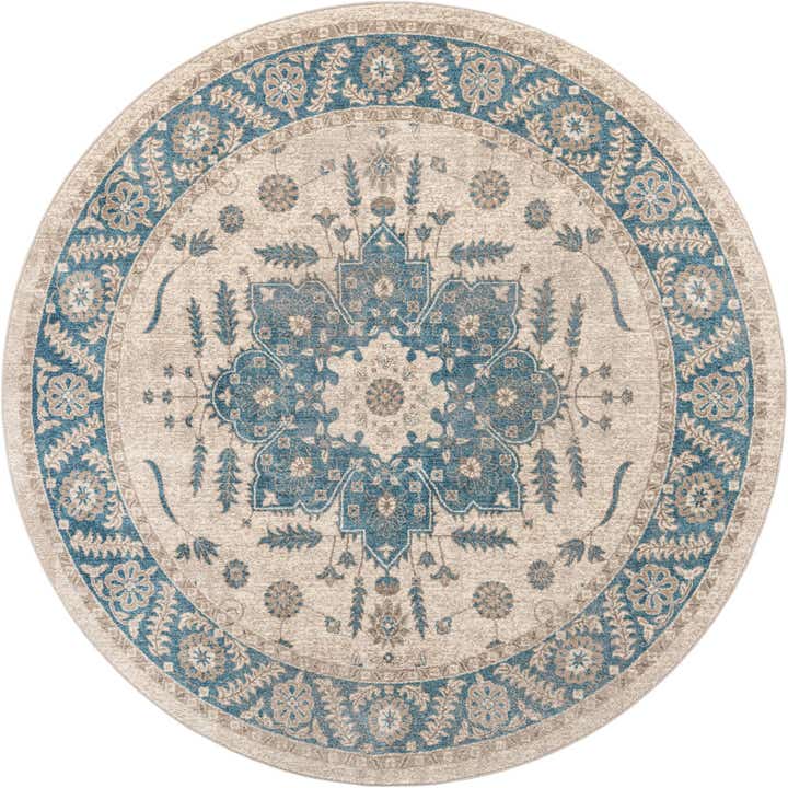 7' 3 x 7' 3 Weldon · Border rug