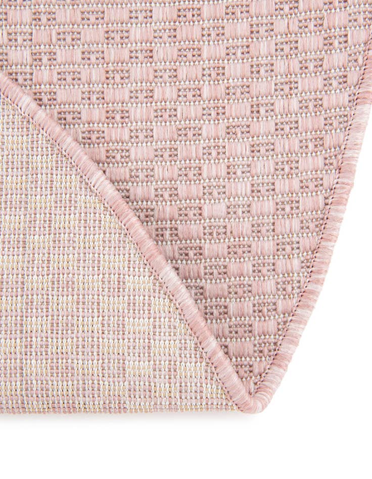 Detail image of 2' x 3' Easy-Clean Solid Indoor / Outdoor Oval Rug