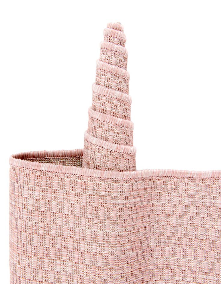 Detail image of 2' x 3'  Washable Solid Indoor / Outdoor Oval Rug