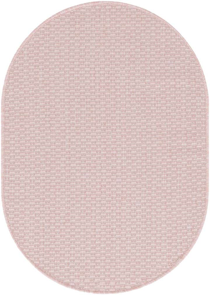 2' x 3' Easy-Clean Solid Indoor / Outdoor Oval Rug