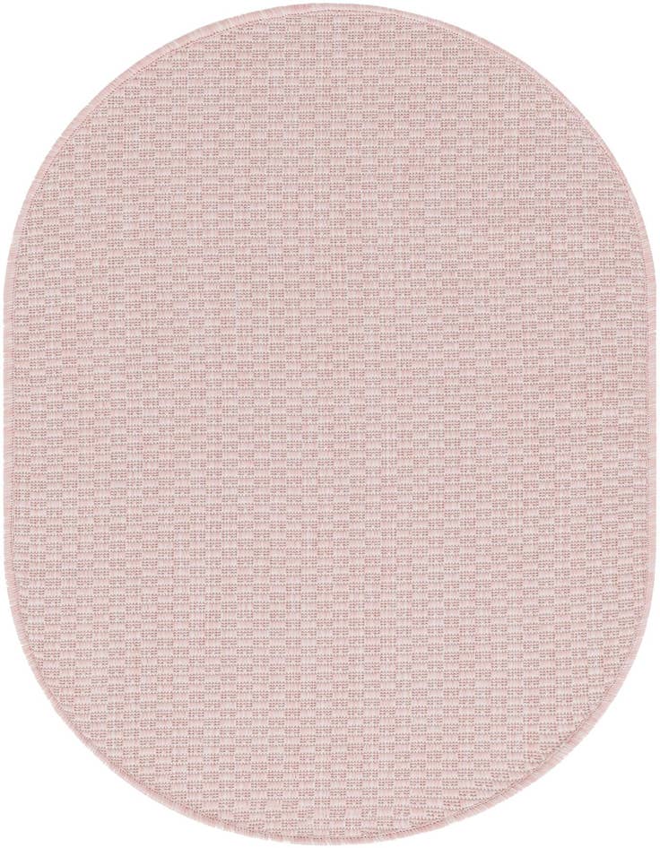 Detail image of 2' x 3' Easy-Clean Solid Indoor / Outdoor Oval Rug