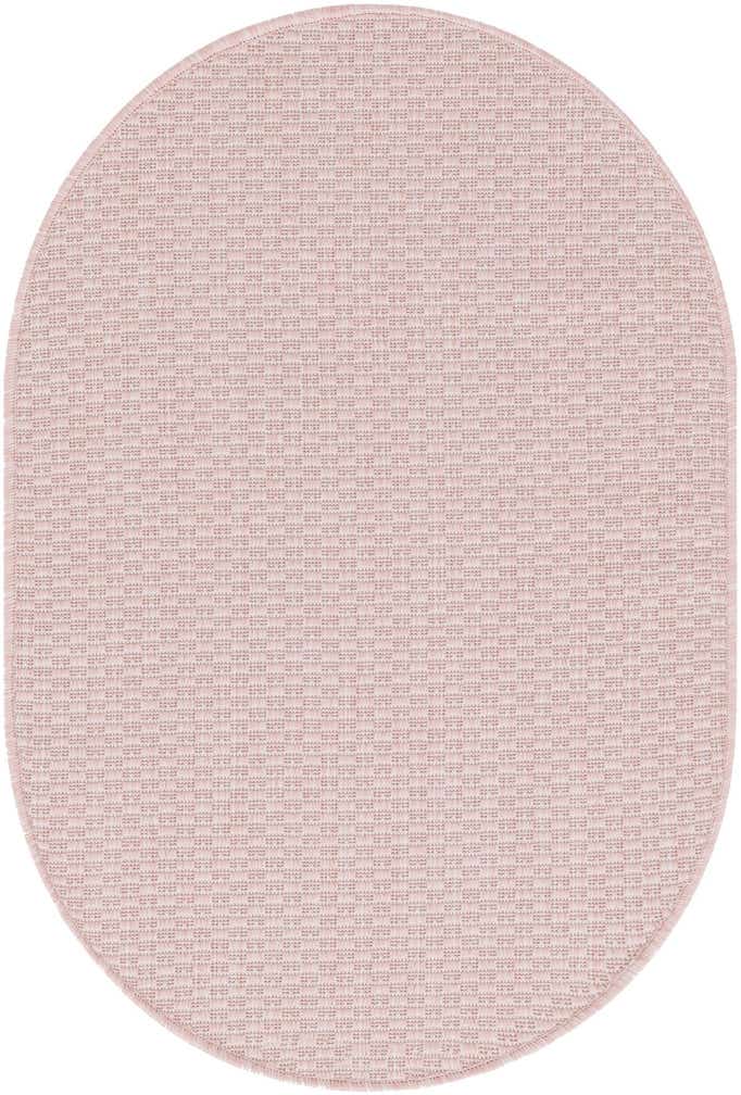 2' x 3' Easy-Clean Solid Indoor / Outdoor Oval Rug