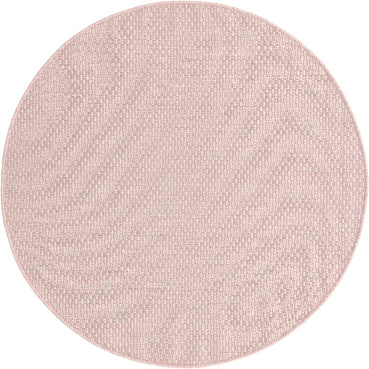 Detail image of 4' x 4' Easy-Clean Solid Indoor / Outdoor Round Rug