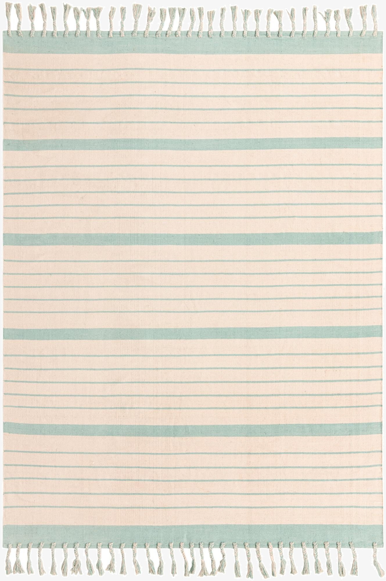 6' 1 x 9'  Hand Woven Chindi Cotton Rug