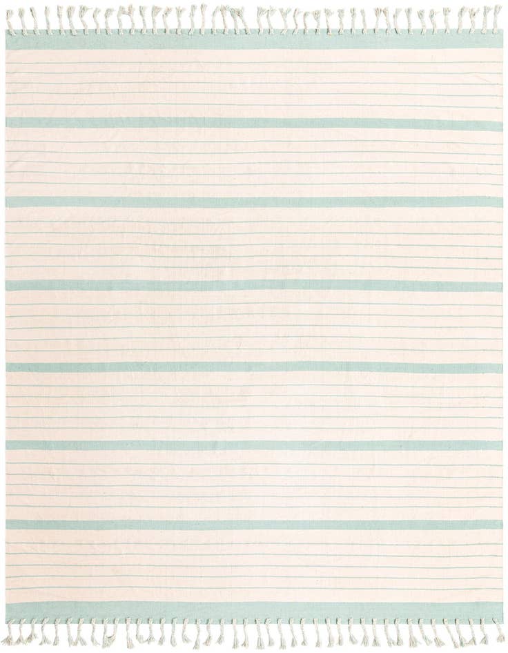 Detail image of 10' x 14' 1 Hand Woven Chindi Cotton Rug