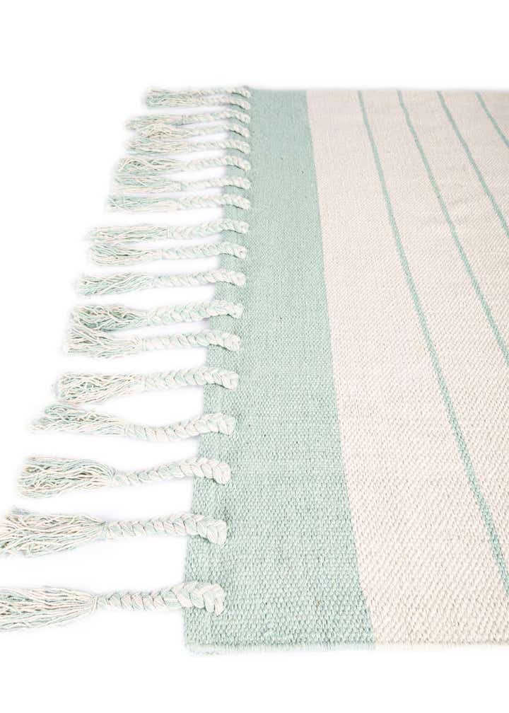 5' 1 x 8' Hand Woven Chindi Cotton Rug