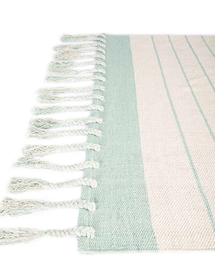 5' 1 x 8' Hand Woven Chindi Cotton Rug