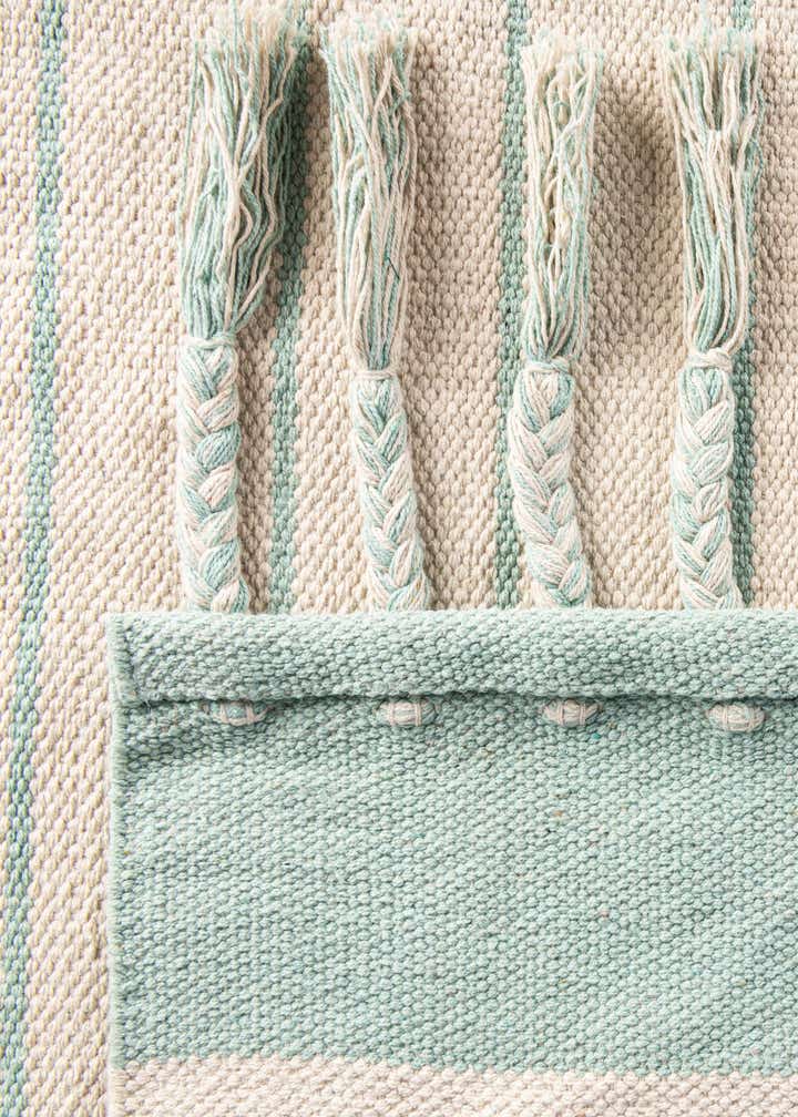 5' 1 x 8' Hand Woven Chindi Cotton Rug