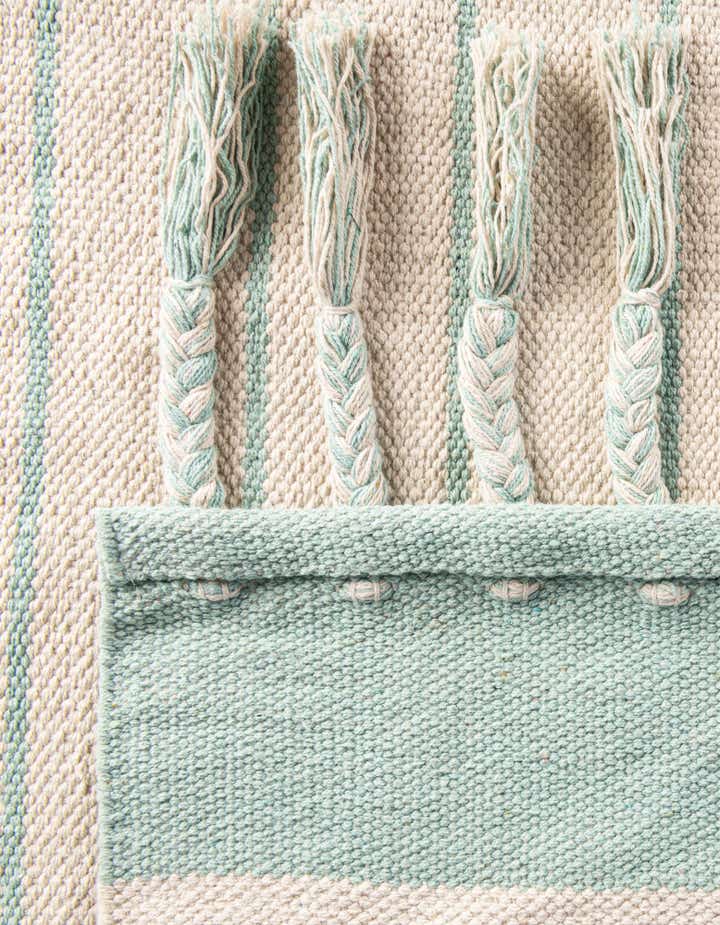 5' 1 x 8' Hand Woven Chindi Cotton Rug