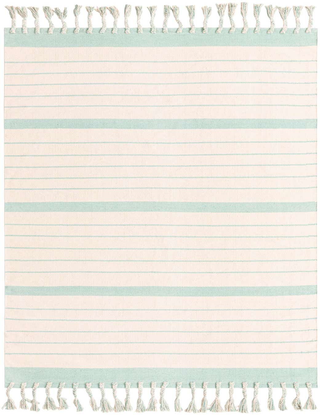 5' 1 x 8' Hand Woven Chindi Cotton Rug