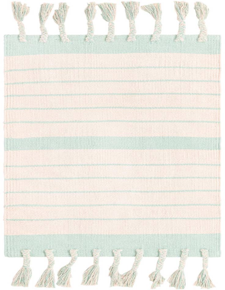 Detail image of 2' x 3' 1 Hand Woven Chindi Cotton Rug